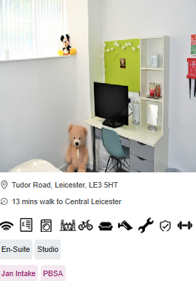 Tudor Studios Furnished Student Accommodation in Leicester