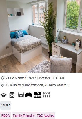 21 De Montfort Street (Chetwyn House) - ZONE Short-Term Student Accommodation in Leicester