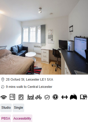 Newarke Street Wheelchair Accessible Student Accommodation in Leicester