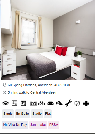 Spring Gardens Cheap and Affordable Student Accommodation in Aberdeen