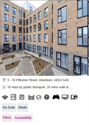 Pittodrie Street Cheap and Affordable Student Accommodation in Aberdeen