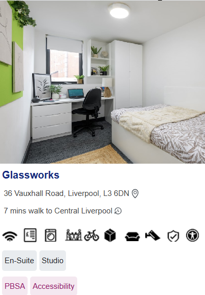 Glassworks Wheelchair Accessible Student Accommodation in Liverpool