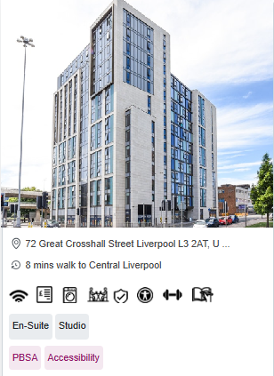 Byrom Point Roost Student Accommodation in Liverpool City Centre