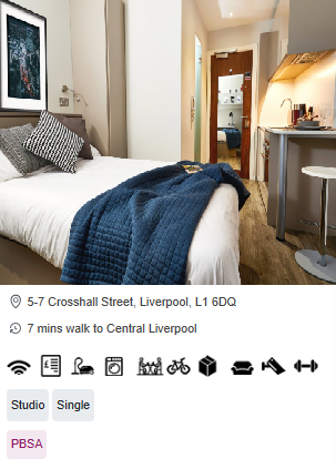 Crosshall Street Furnished Student Accommodation Liverpool