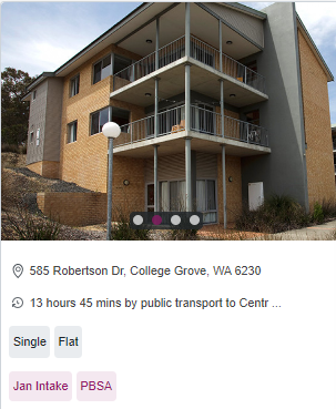 ECU Bunbury Village Affordable Student Accommodation in Pert