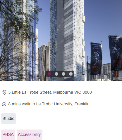  Scape Swanston Single Student Room Availability in Melbourne