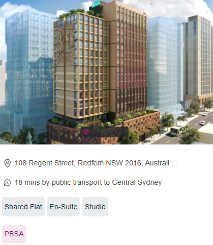 Y Suites on Margaret Single Student Room Availability in Sydney