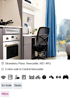 Strawberry Place Private Student Accommodation in Newcastle