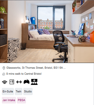 Glassworks Student Accommodation in Bristol City Centre