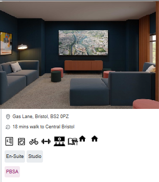 Brigg Point Student Studio Room in Bristol