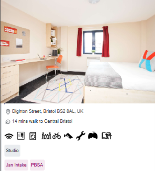 Studio 58 Student Studio Room in Bristol