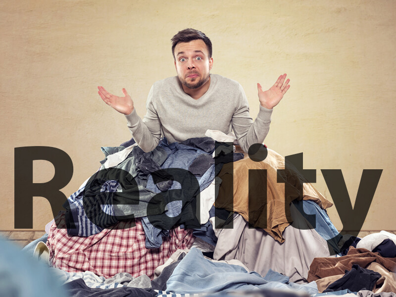 laundry piles up