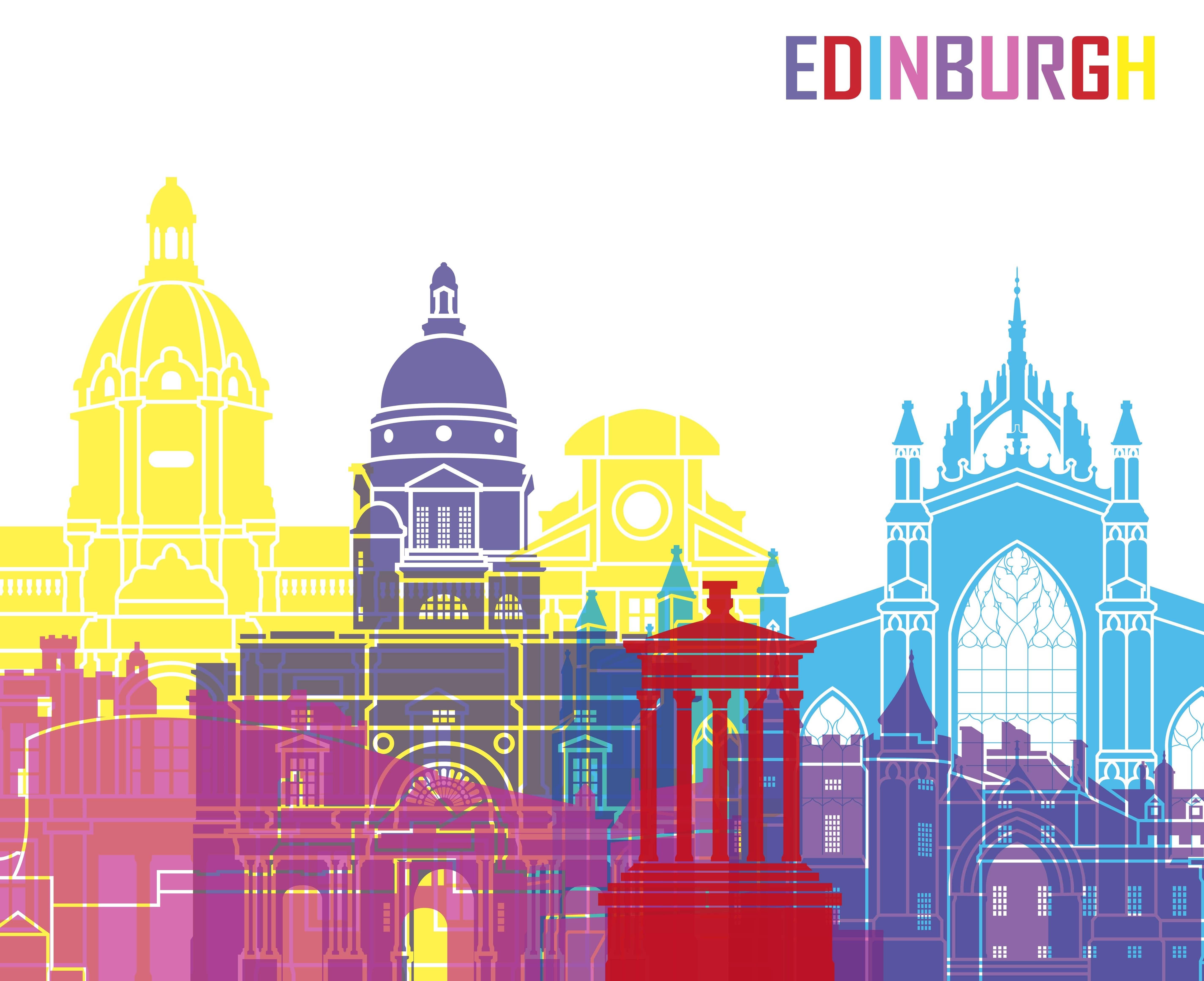 The city of Edinburgh, UK