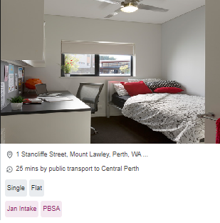 ECU Village Joondalup Student Accommodation Perth CBD