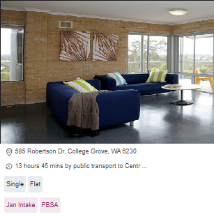 ECU Bunbury Village Student Accommodation Perth CBD
