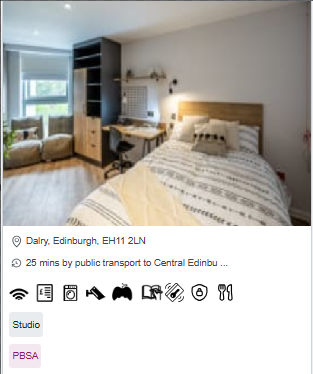 Murieston Crescent – Edinburgh Student Studio Room in Edinburgh