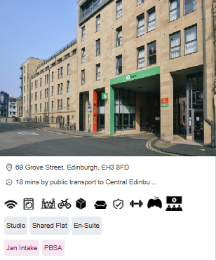 IQ Grove Student Studio Room in Edinburgh