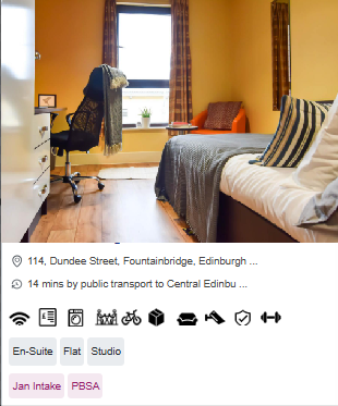iQ Fountainbridge Student Studio Room in Edinburgh