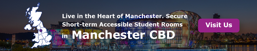 “Live in the Heart of Manchester. Secure Short-term Accessible Student Rooms in Manchester CBD”