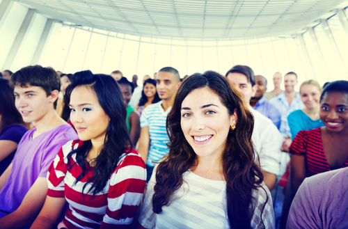 Meeting of people from various cultures