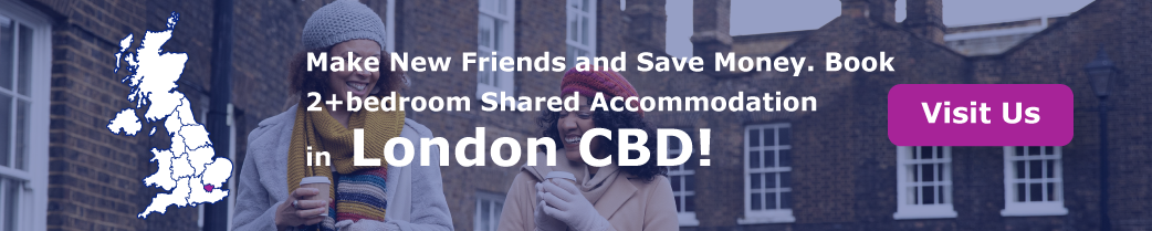Make New Friends and Save Money. Book 2+ bedroom Shared Accommodation in London CBD!